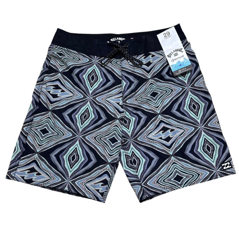 Billabong Sundays Pro Mens/Boys Size 29 Boardshort Ink Geometric Size 29 NEW NWT